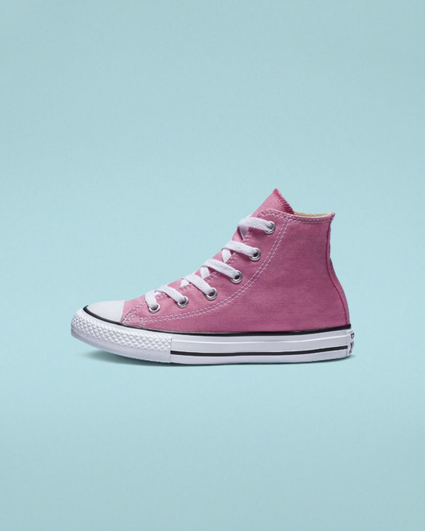 Girls' Converse Chuck Taylor All Star Classic High Top Shoes Pink | AU 93046M